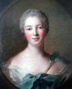 Jean Marc Nattier Portrait de Madame de Pompadour en Diane oil painting on canvas